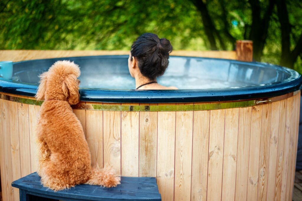 Dogs May Scratch or Damage the Hot Tub